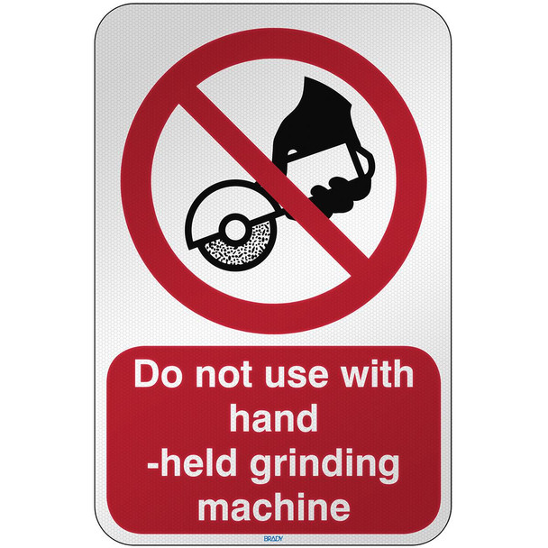 Brady P/P034/EN172/RFL-390X590-1 ISO Safety Sign - Do not use P/P034/EN172/RFL-390X590-1