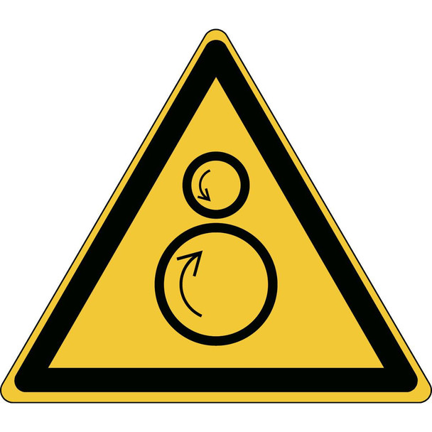 Brady PIC W025-TRI 025-PE-SHEET/13 ISO Safety Sign - Warning: PIC W025-TRI 025-PE-SHEET/13