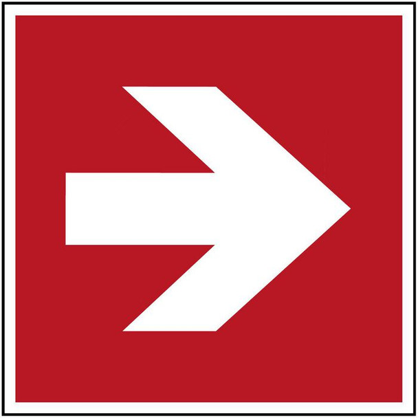 Brady PIC A090R-148X148-PE-CRD/1 ISO Safety Sign - Direction PIC A090R-148X148-PE-CRD/1