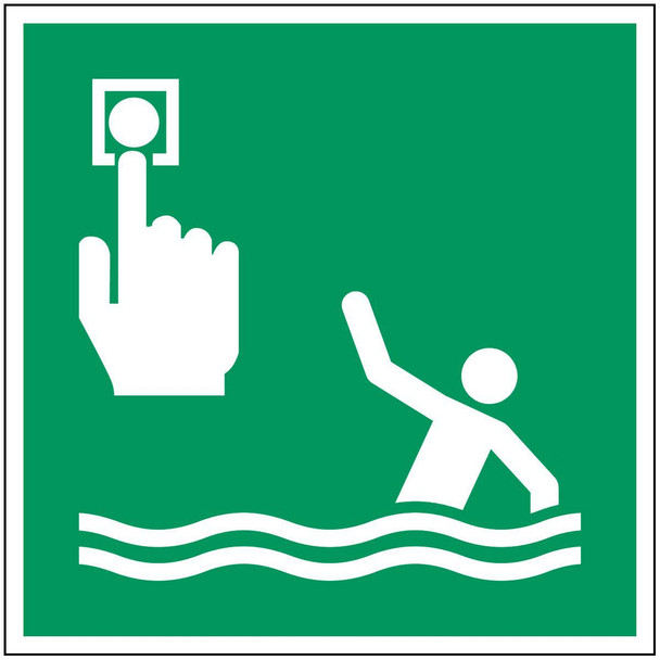 Brady E/E069/NT/PP-100X100-1 ISO Safety Sign - Person E/E069/NT/PP-100X100-1