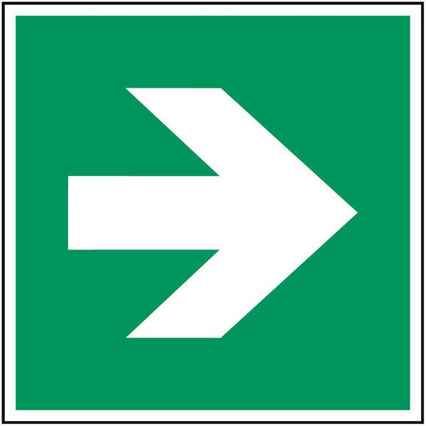 Brady PIC A090-500X500-FLO-CRD/1 ISO Safety Sign - Direction PIC A090-500X500-FLO-CRD/1