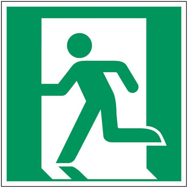 Brady PIC E001-500X500-FLO-CRD/1 ISO Safety Sign - Emergency PIC E001-500X500-FLO-CRD/1