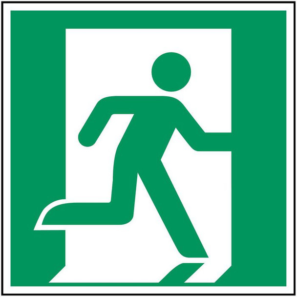 Brady PIC E002-500X500-FLO-CRD/1 ISO Safety Sign - Emergency PIC E002-500X500-FLO-CRD/1