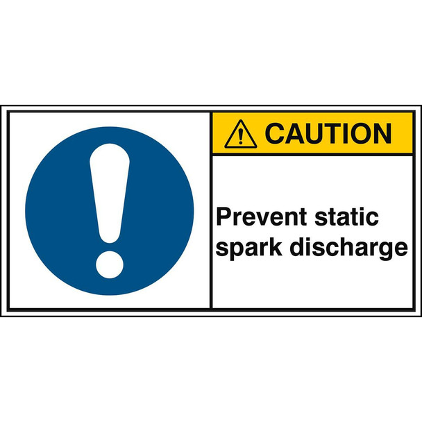 Brady M/M001/EN421-PEUL-100X50/1-B ISO Safety Sign - Prevent M/M001/EN421-PEUL-100X50/1-B