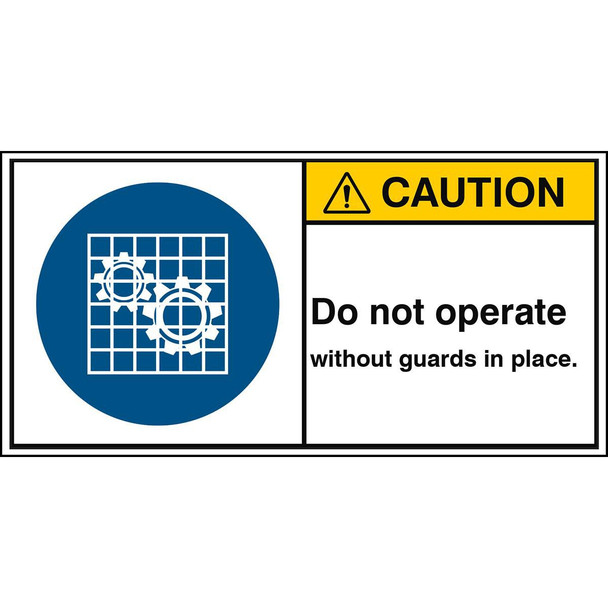 Brady M/M027/EN323-PEUL-100X50/1-B ISO Safety Sign - Do not M/M027/EN323-PEUL-100X50/1-B