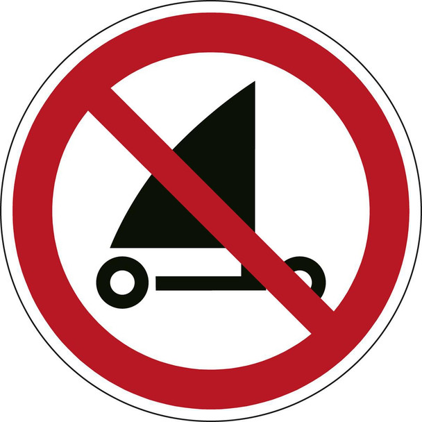 Brady P/P067/NT/PE-DIA315-1 ISO Safety Sign - No sand P/P067/NT/PE-DIA315-1