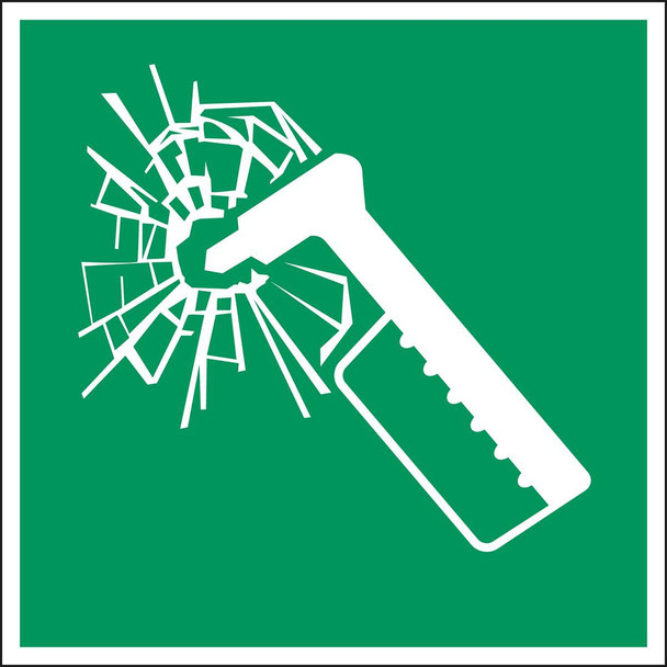 Brady E/E025/NT/PP-200X200-1 ISO Safety Sign - Emergency E/E025/NT/PP-200X200-1