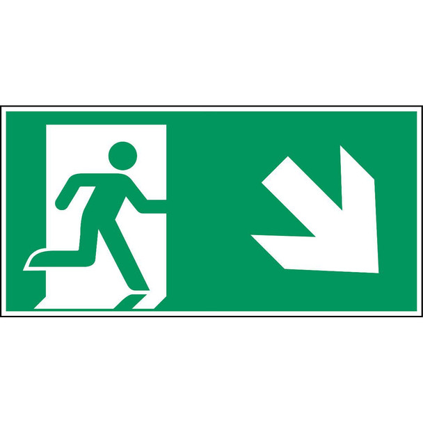 Brady E/E002/A135/NT-PP-210X105/1-B Emergency exit right - ISO E/E002/A135/NT-PP-210X105/1-B