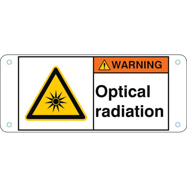 Brady W/W027/EN512-ALU05-120X50/1-B ISO Safety Sign - Optical W/W027/EN512-ALU05-120X50/1-B