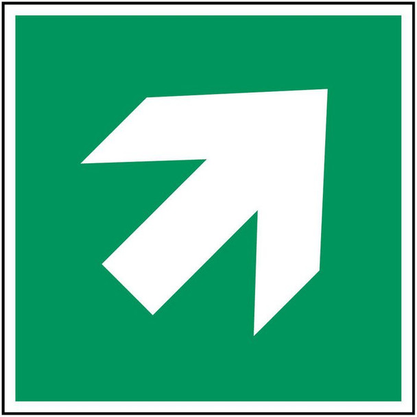 Brady PIC A045-100X100-PE-CRD/1 ISO Safety Sign - Direction PIC A045-100X100-PE-CRD/1