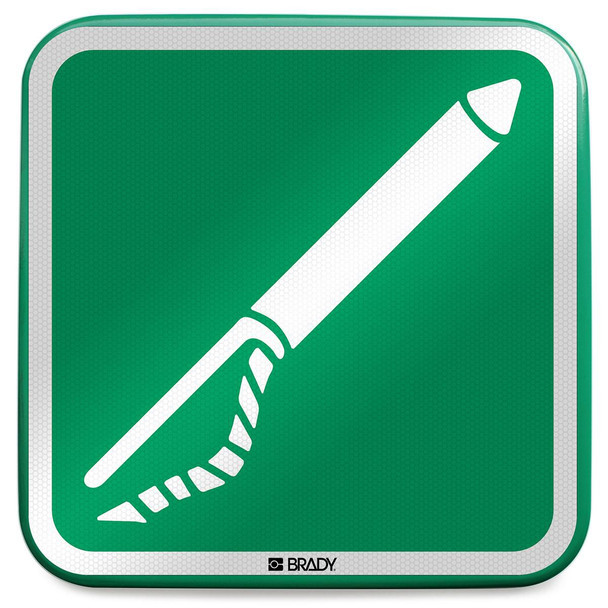 Brady E/E050//RFLBD-400X400-1 ISO Safety Sign - E/E050//RFLBD-400X400-1
