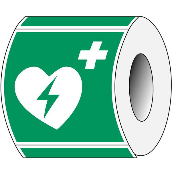 Brady PIC E010-100X100-PE-ROLL/1 ISO Safety Sign - Automated PIC E010-100X100-PE-ROLL/1
