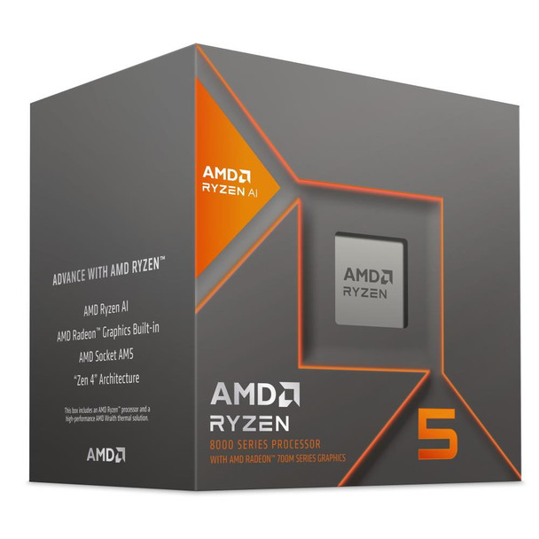 Amd Ryzen 5 8600G Retail Wraith Stealth - Am5/6 Core/4.30Ghz/22Mb/65W/Radeon 760 100-100001237BOX