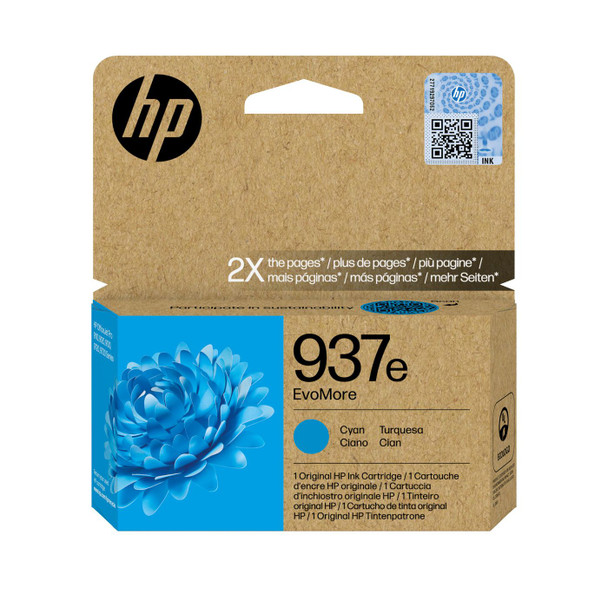 HP 4S6W6NE#CE1 937E Evomore Cyan Original 4S6W6NE#CE1