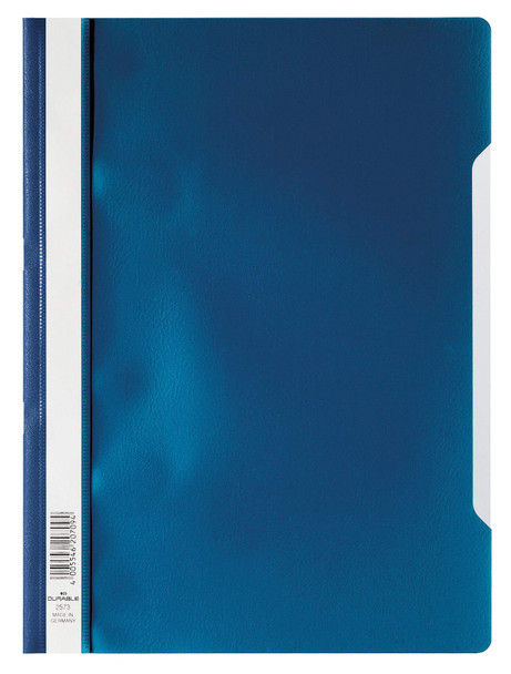 Durable Clear View Report Folder A4 Dark Blue Pack 50 257307 257307