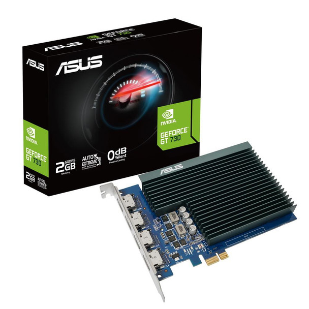 Asus Geforce Gt 730 Silent 2Gb Gddr5/Pci Express 2.0/927Mhz/5010Mhz GT730-4H-SL-2GD5