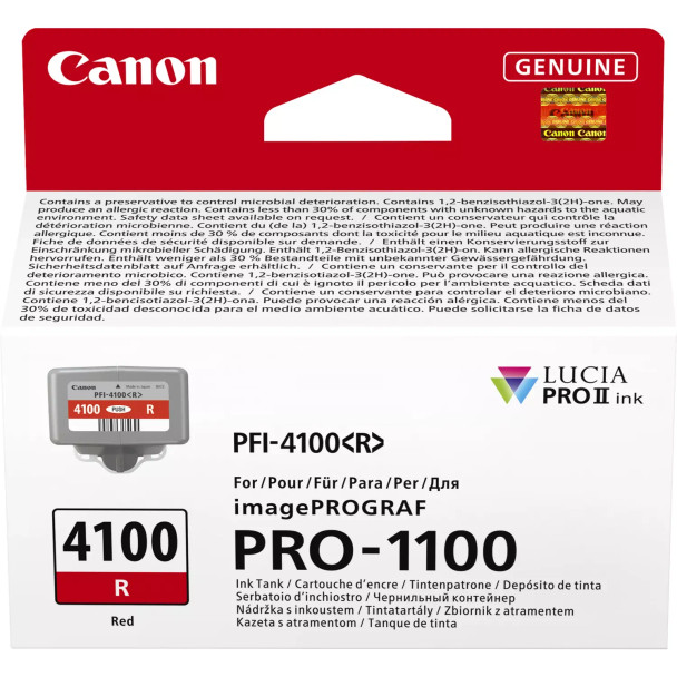 Canon Pfi-4100 Red Ink - 6785C001 6785C001