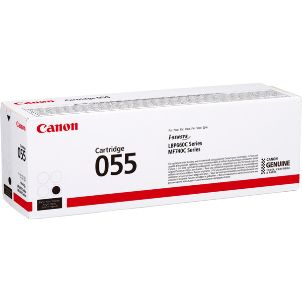 Canon 055Bk Black Standard Capacity Toner Cartridge 2.3K Pages - 3016C002 3016C002