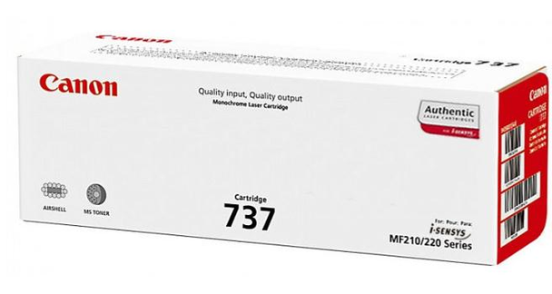 Canon 737Bk Black Standard Capacity Toner Cartridge 2.4K Pages - 9435B002 9435B002