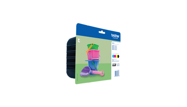 Brother Black Cyan Magenta Yellow Standard Capacity Ink Cartridge Multipack 7Ml LC221VALBP