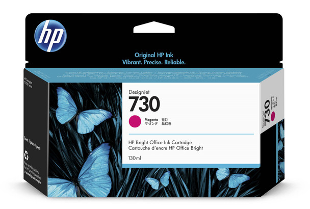Hp No 730 Magenta Standard Capacity Ink Cartridge 130Ml - P2V63A P2V63A