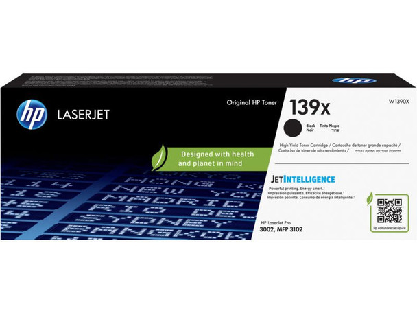 Hp High Capacity Black 139X Toner Cartridge 4K Pages - W1390X W1390X