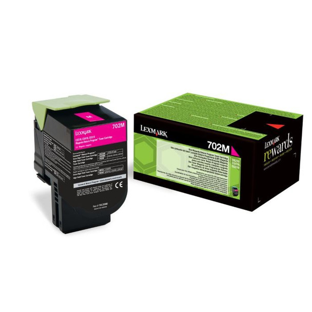 Lexmark 702M Magenta Toner Cartridge 1K Pages - 70C20M0 70C20M0
