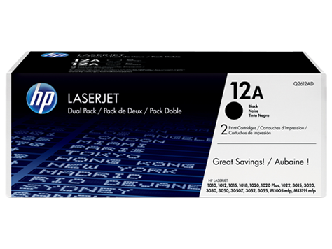 Hp 12A Black Standard Capacity Toner Twinpack 2 X 2K Pages Pack 2 for Hp Laserje Q2612AD