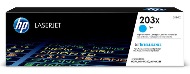 Hp 203X Cyan Standard Capacity Toner Cartridge 2.5K Pages - CF541X CF541X
