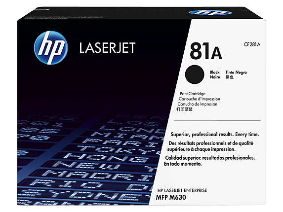 Hp 81A Black Standard Capacity Toner 10.5K Pages for Hp Laserjet Enterprise M604 CF281A