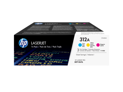 Hp 312A Multipack Standard Capacity Toner 3X 2.7K Pages for Hp Color Laserjet Pr CF440AM