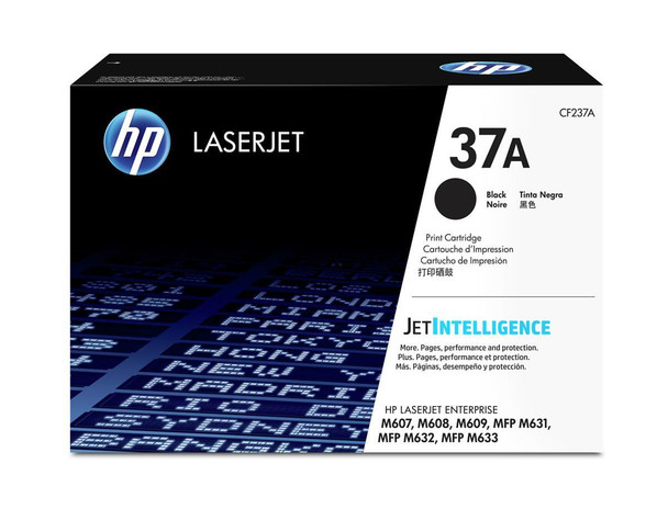 Hp 37A Black Standard Capacity Toner 11K Pages for Hp Laserjet Enterprise M607/M CF237A