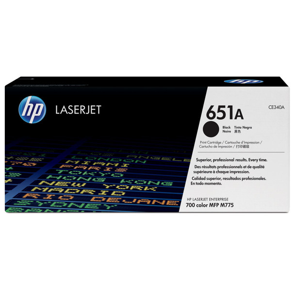 Hp 651A Black Standard Capacity Toner 13.5K Pages for Hp Laserjet Enterprise M77 CE340A