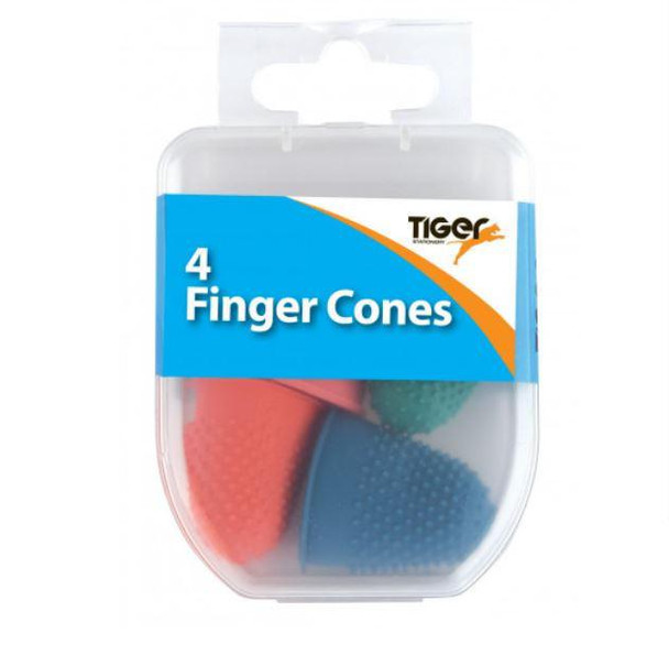 Valuex Finger Thimblet Cones Assorted Colours And Sizes Pack 4 301596 301596