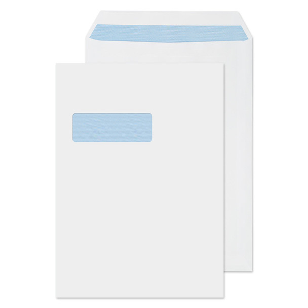 Valuex C4 Envelopes Pocket Self Seal Window White 100Gsm Pack 250 - FL3892 FL3892