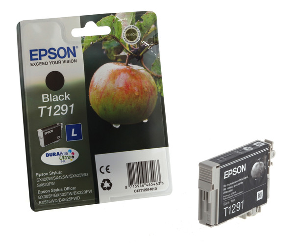 Epson T1291 Apple Black Standard Capacity Ink Cartridge 11Ml - C13T12914012 C13T12914012