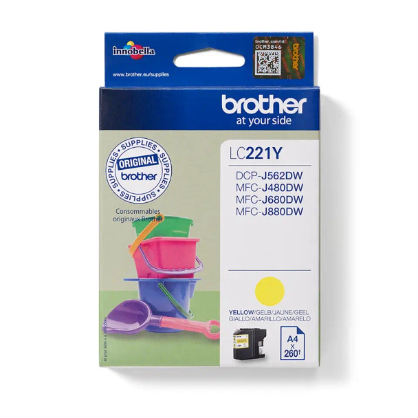 Brother Yellow Ink Cartridge 4Ml - LC221Y LC221Y