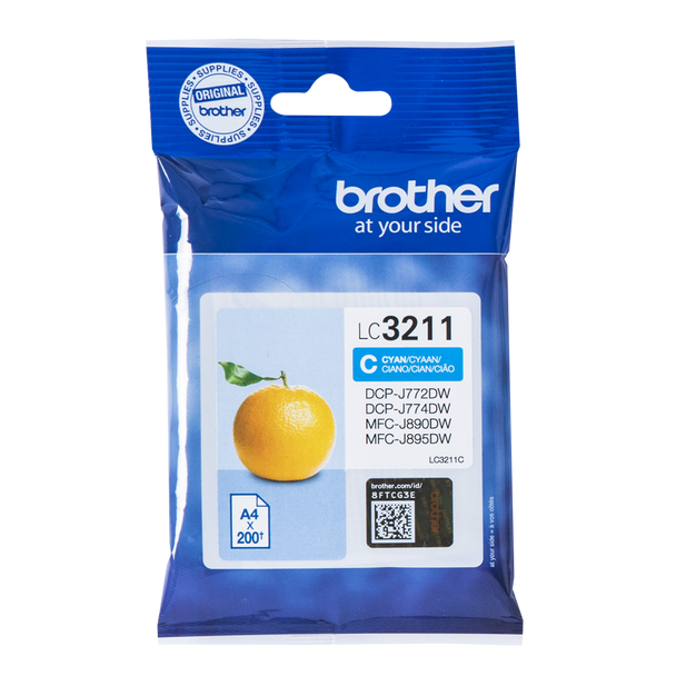 Brother Cyan Ink Cartridge 12Ml - LC3211C LC3211C