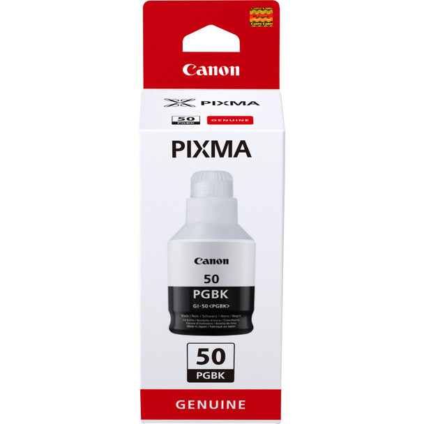 Canon Gi50-Pgbk Black Standard Capacity Ink Bottle 170 Ml - 3386C001 3386C001