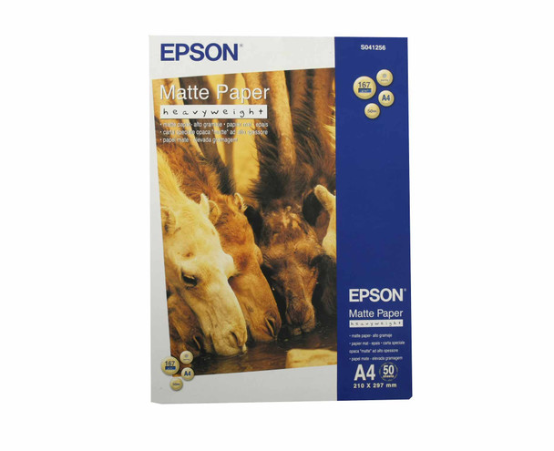 Epson A4 Matte Heavyweight Paper 50 Sheets - C13S041256 C13S041256
