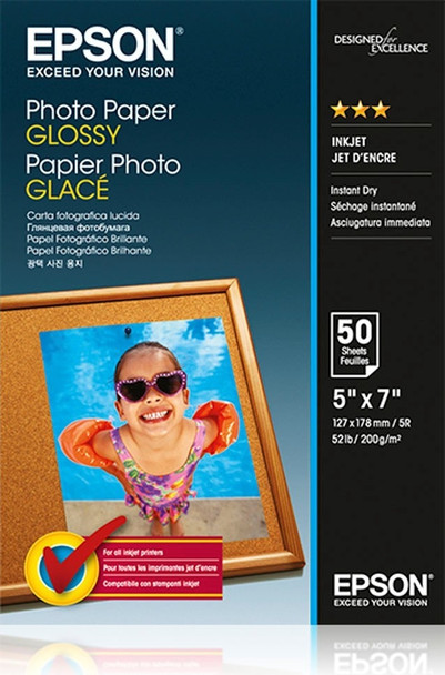 Epson Glossy Photo Paper 13 X 18Cm 50 Sheets - C13S042545 C13S042545