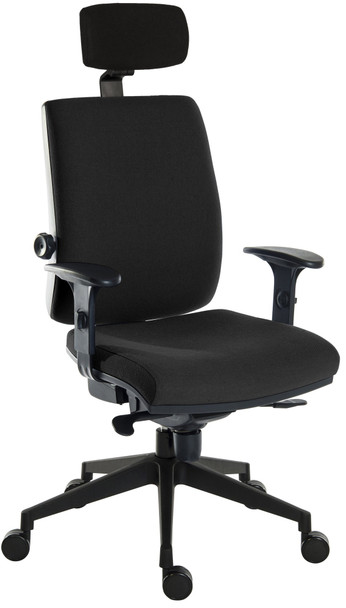 Teknik Office Ergo Plus Ergonomic Executive Operator Office Chair With Headrest 9700BLK/R520