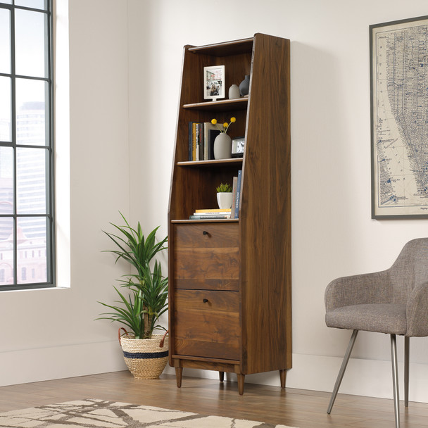 Hampstead Park Narrow Bookcase W500 X D396 X H1788mm Walnut  - 5420283 - 5420283