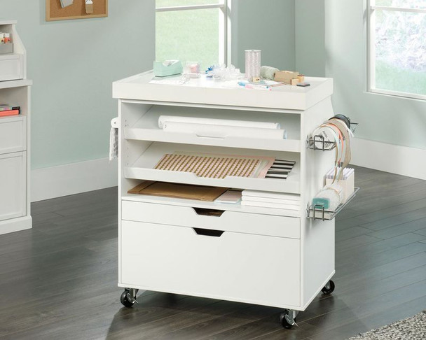 Teknik Craft Multi-Functional Cart Soft W946 X D494 X H914mm White Finish - 5417 5417047