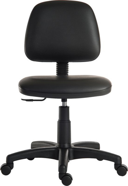 Ergo Blaster Medium Back Pu Operator Office Chair Without Arms Black - 1100PUBLK 1100PUBLK