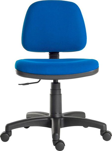 Ergo Blaster Medium Back Fabric Operator Office Chair With Fixed Arms Blue - 110 1100BLU/0288
