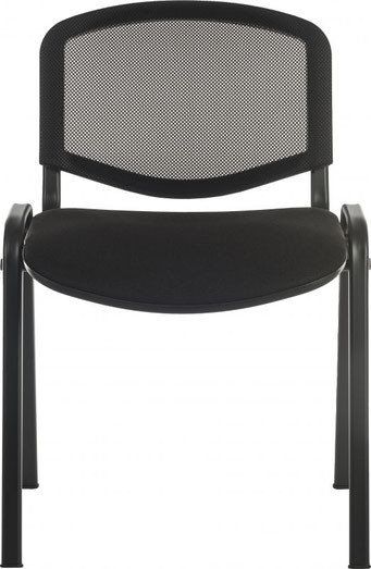 Conference Mesh Back Stackable Chair Black - 1500MESH-BLK - 1500MESH-BLK