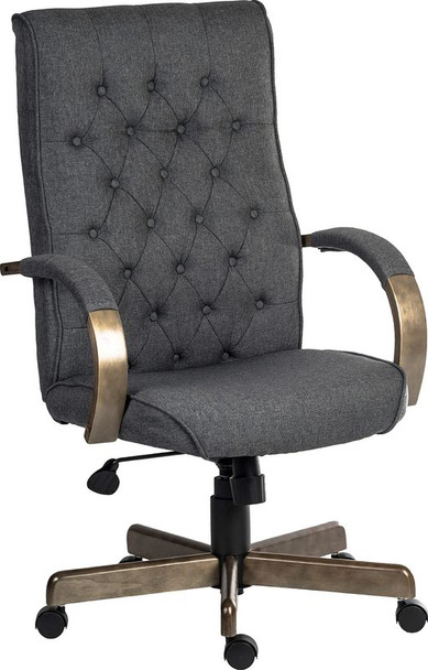Warwick Fabric Executive Office Chair Grey - 6993 6993