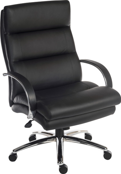 Samson Heavy Duty Leather Look Executive Office Chair Black - 6968 6968