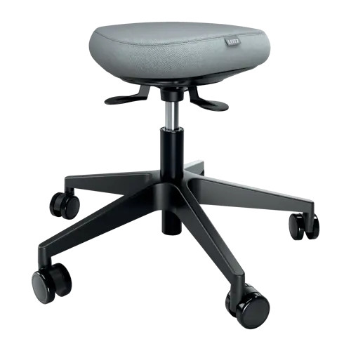 Leitz Ergo Active Sitting Stool with Wheels and Wobble Comfort Seat 65770095 65770095